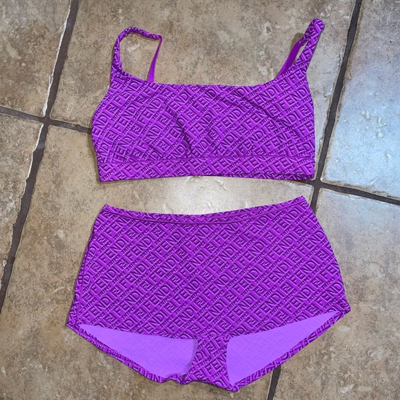 FENDI x SKIMSLounge Set - Bra + Boy Shorts Bottoms Size: Small